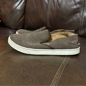 Olukai Pehuea Brown Leather Slip On Shoe Women’s Size 9.5 Euro 39 20329-JH48‎